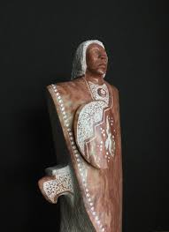 Vintage Native American Carved Stone Sculpture - Signed by ...