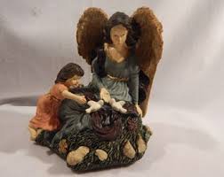 Vintage Angel With Child at Side Music Box---music ...