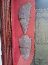 Antique 1909 E I Couse Native American Print w/ (2) Arrowheads & Stone Spear | eBay