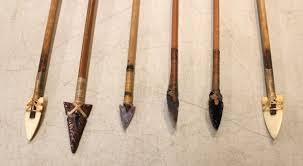 Sold at Auction: (6) Native American flint tip and feathered ...