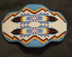 Beaded Hair Barrette Native Style Large Barrette - Etsy