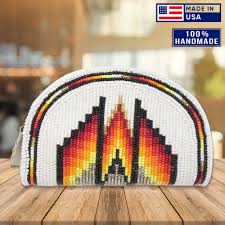 SALE 30% OFF - Native Inspired Ethnic Style White Fire Seed Bead Beade – Welcome Native Spirit LLC