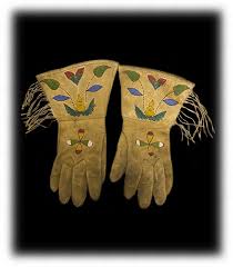 Plains Indian Beaded Gauntlets