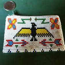 Vintage Beaded Purse Native A. Design Thunder Bird | eBay