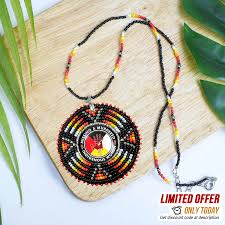 SALE 50% OFF - MMIW Sunburst Handmade Beaded Wire Necklace ...