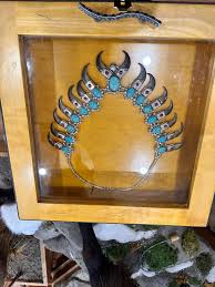 FH202-Navajo Sterling Silver Turquoise & Bear Claw Squash ...