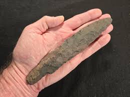 Huge 7.6" STEMMED ADENA Narrow Spear Point - Trumbull Co. OH ...