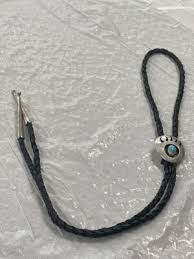 Vintage Native American Turquoise Bear Claw Sterling Bolo - PPSKN (332197) | eBay