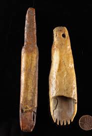 Sold at Auction: 19th C. Inuit Walrus Tusk Ivory Ice Pick & Scraper