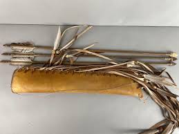 Sold at Auction: Native American Style Leather Quiver with ...