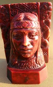 Vintage Resin Native American Indian Bust Statue Home Decor ...