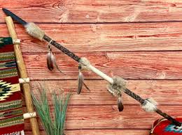 Native American Hand Beaded Lance 57" -Creek (29bc96 ...