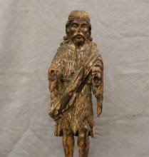 Sold at Auction: SPANISH COLONIAL (CENTRAL AMERICA) SANTOS FIGURE OF ST. JOHN THE BAPTIST. 18th to 19th century. - H: 27 in. (with base).