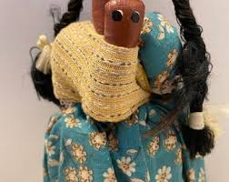 Vintage Mexican Handmade Gourd Doll - Etsy