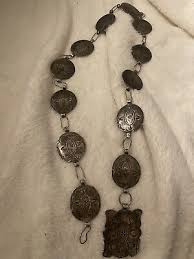 VINTAGE NAVAJO SILVER CONCHO BELT / Necklace ...
