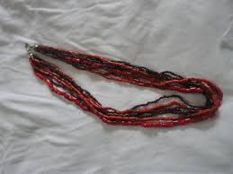 Vintage 7 Strand Brown Red Shell Necklace, Native American Brown Red Shell Necklace, Southwest Brown Red Shell Necklace, Heishi Shells Red - Etsy