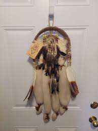 Large Dream Catcher Native American Wolf wall hanging Decor ...