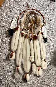 Indian Dream Catcher Ceramic Wood Frame Feathers Vintage ...