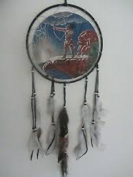 Handmade and painted authentic Native American Dream Catcher ...