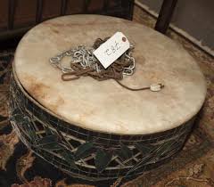 Lot - Slag glass hanging light fixture