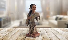 12"H Indian Woman Bust Statue Native American Figurine ...