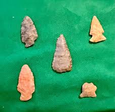 Arrowheads Authentic East Tennessee Native American Artifacts, Points, Arrows, 5 Total Various Shapes and Sizes From an Old Collector - Etsy Australia