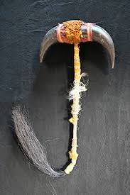 Native American Horse Jawbone Dance Stick