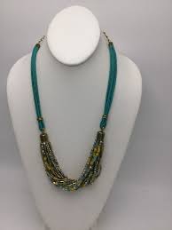 $42 Kenneth Cole Gold Tone Mixed Bead Necklace 334D | eBay