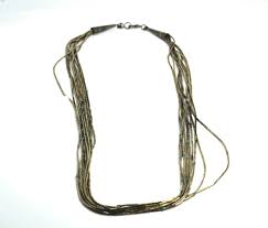 Sterling Silver Liquid Silver & Turquoise Multi Strand Necklace | eBay