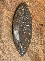 Vintage Limestone and Orthoceras Fossil Dish | Chairish
