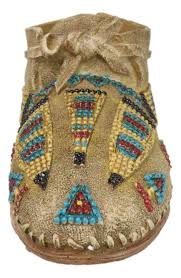 Rustic Tribal Native Indian Moccasin Shoe Shaped Coin Money ...