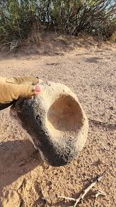 Is this a nutting stone? Requesting help to ID. Found near ...