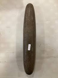 Lot - Unusual Native American stone rolling pin.length13 “