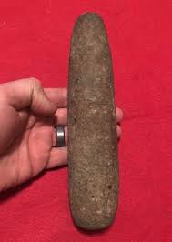 SUPER 7 3/4” ROLLER PESTLE- Pa Indian Artifact- NY Arrowhead- Axe- LAKEWOOD NJ | #1918229299