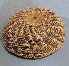 Pine Needle basket Handmade Antique Vintage | eBay