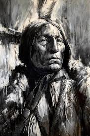 ORIGINAL PAINTING Wolf Robe 48x72",portrait Canvas, Native ...