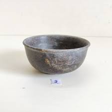 1930s Vintage Handcrafted Black Stone Bowl Stoneware Decorative Collectible 2 | eBay Australia