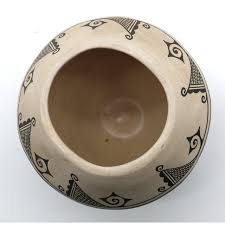 Vintage Helen Naha Hopi Pottery Featherwoman Native American Pot | Chairish