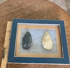 FRAMED American Indian Arrowheads, Artifacts, Tools ...
