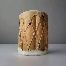 VINTAGE NATIVE AMERICAN RARAMURI RAWHIDE DRUM PRAYER | eBay