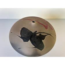 80's Kerry Gonzalez Raku Bud Pottery Vase | Chairish