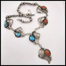 Native American Crafted Statement Necklace Sterling Silver ...
