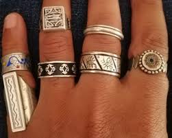 Heavy Silver Ring With Diagonal Engravings - Etsy