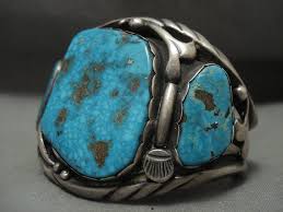 Opulent Vintage Navajo 'Rarest Kingman' Turquoise Native American Jewe – Nativo Arts