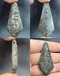 Unique Near Eastern stone intaglio old Stone Roman pendant ...