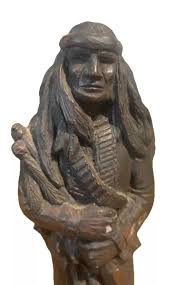 Western Signed J. Largo Sculpture Native American Apache 10" with original tag | eBay