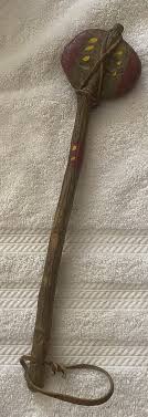 VINTAGE KIDS STONE TOMAHAWK TOY LEATHER NATIVE AMERICAN TOOL ...