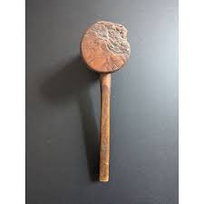 Vintage Primitive Handmade Wooden Mallet Hand Tool 13" Long ...