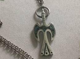 VINTAGE STERLING SILVER Native American Peyote Bird Necklace 7.5 grams Turquoise Inlay | Lambertville garage sales | Facebook