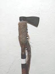 Buy Tomahawk Axe Club With Beaded Wrap Cast Iron Home Decor Online in India - Etsy